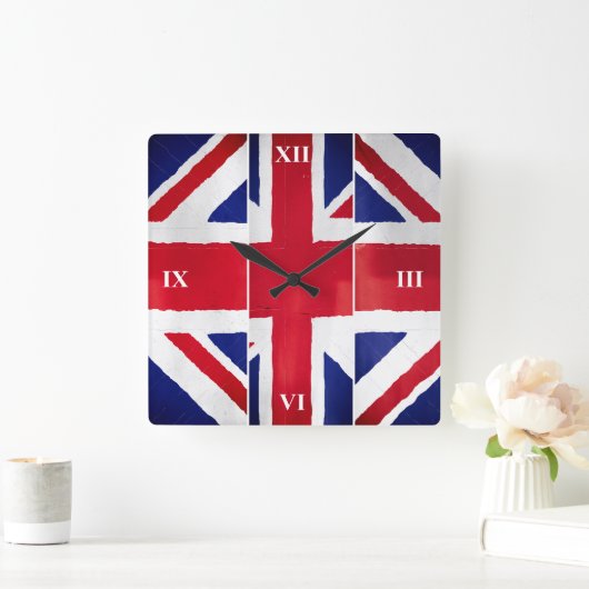 Brexit UK Vierkante Klok (Huis)