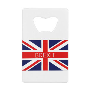 BREXIT UNION JACK - AFBEELDING VAN HOGE KWALITEIT CREDITKAART FLESSENOPENER