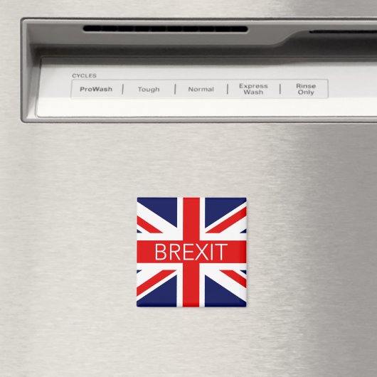 BREXIT UNION JACK - AFBEELDING VAN HOGE KWALITEIT MAGNEET (Insitu (Vaatwasser))