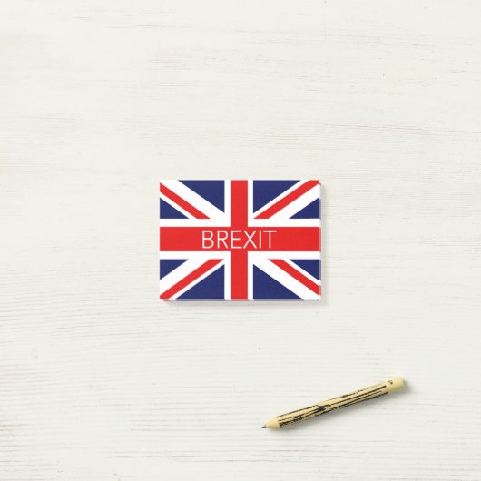 BREXIT UNION JACK - AFBEELDING VAN HOGE KWALITEIT POST-IT® NOTES (Op bureau)