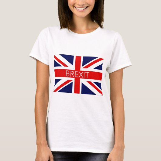 BREXIT UNION JACK - AFBEELDING VAN HOGE KWALITEIT T-SHIRT (Voorkant)