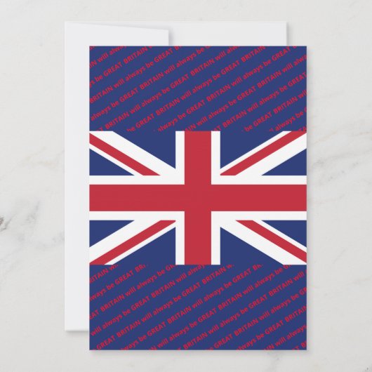 BREXIT Union Jack Groot-Brittannië Fun Party Kaart (Achterkant)