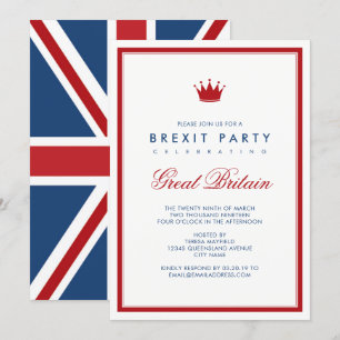 Brexit Union Jack Independence Party Kaart