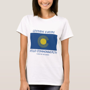 BREXIT Vaarwel Europa Hallo GEMEENSCHAPPELIJKE T-shirt