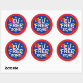 Brexit - Verlossers, vrije zone EU Ronde Sticker (Vel)