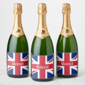 Brexit viering sparkling wijnetiket (Flessen)