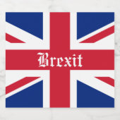 Brexit viering sparkling wijnetiket (Enkel label)