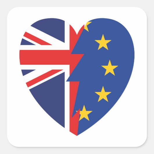 Brexit Vierkante Sticker (Voorkant)