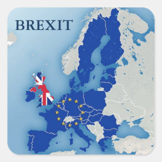 BREXIT VIERKANTE STICKER