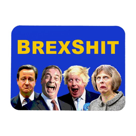 BREXSHIT, grappig anti-Brexit referendum bericht: Magneet (Horizontaal)