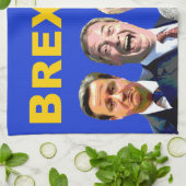 BREXSHIT, grappige anti-Brexit-referendumboodschap Theedoek (Gevouwen)