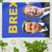 BREXSHIT, grappige anti-Brexit-referendumboodschap Theedoek (Gevouwen)