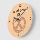 Brezel Uhr: Pretzel O'Clock Oktoberfest Fun Grote Klok (Hoek)