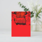 Brezhnev & Honecker, Trabant Car, Berlin - Red Briefkaart (Staand voorkant)