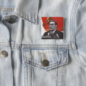Brezhnev Vierkante Button 5,1 Cm (In situ)