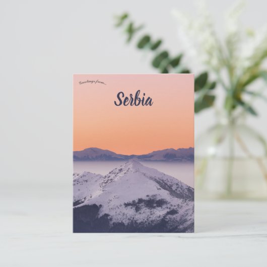 Brezovica Servië Briefkaart (Staand voorkant)