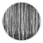 Brezový grove berkenbomen, rusland keramische knop (Voorkant)