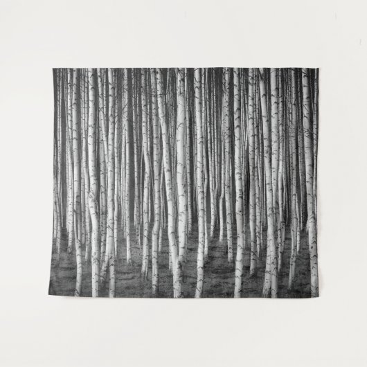 Brezový grove berkenbomen, rusland wandkleed (Voorkant (horizontaal))