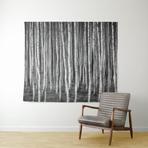 Brezový grove berkenbomen, rusland wandkleed