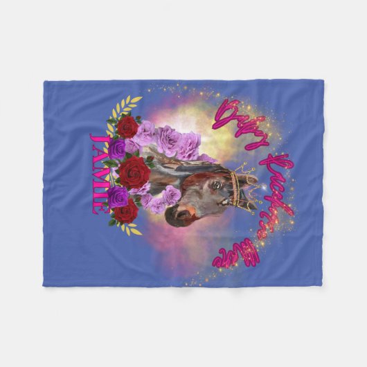 BRHM GLAMEROUS GLITTER FLEECE DEKEN (Voorkant (Horizontaal))