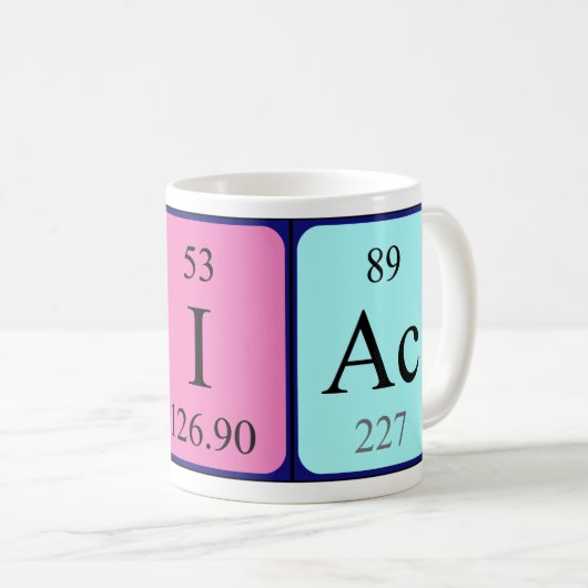 Briac periodieke lijstnaam mok (Voorkant rechts)