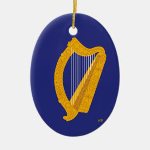 Brian Boru-harp Keramisch Ornament