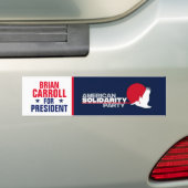 Brian Carroll voor President 2020 Bumpersticker (Op auto)