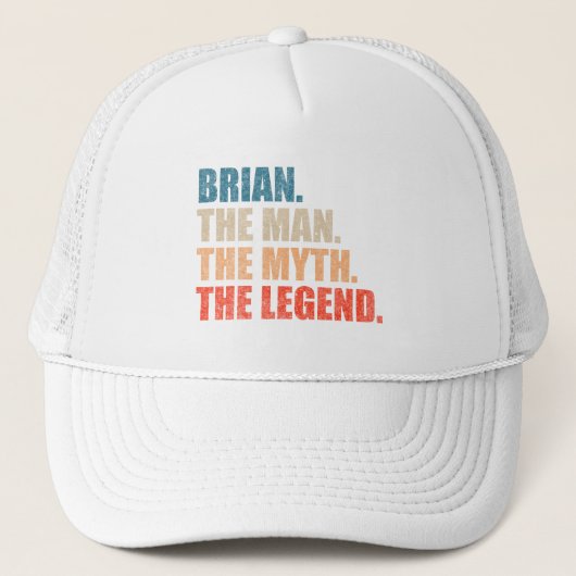 Brian De Man De Mythe De Legende Trucker Pet (Voorkant)