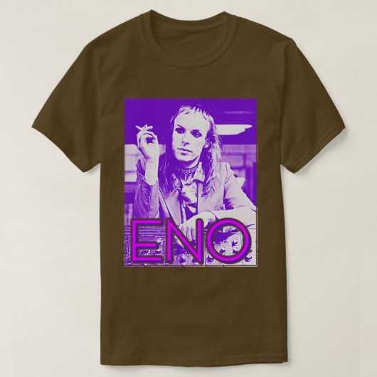 Brian Eno Retro Ambient Icon FanArt T-shirt (Design voorkant)