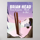 Brian Head, Iron county Utah, US Ski poster (Voorkant)