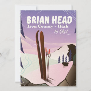 Brian Head, Iron county Utah, US Ski poster