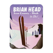 Brian Head, Iron county Utah, US Ski poster Magneet (Verticaal)