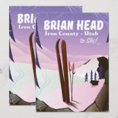 Brian Head, Iron county Utah, USA Ski-poster (Voorkant / Achterkant)