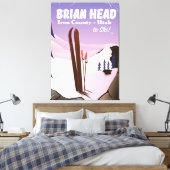 Brian Head, Iron county Utah, USA Ski-poster Canvas Afdruk (Insitu (Slaapkamer))