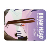 Brian Head, Iron county Utah, USA Ski-poster Magneet (Horizontaal)