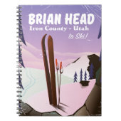 Brian Head, Iron county Utah, USA Ski-poster Notitieboek (Voorkant)