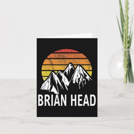 Brian Head Iron County Utah Verenigde Staten Ski R Kaart (Voorkant)