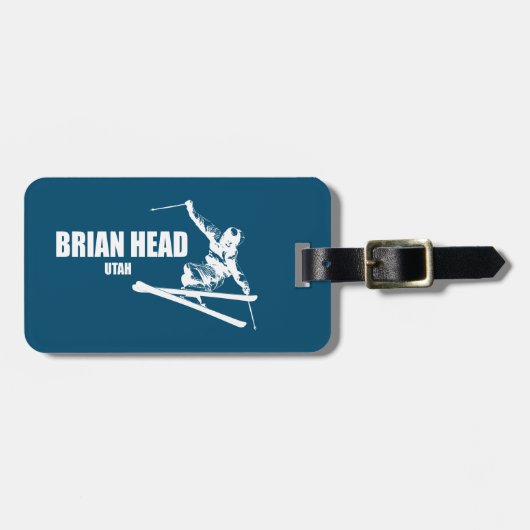 Brian Head Resort Utah Skier Bagagelabel (Voorkant horizontaal)