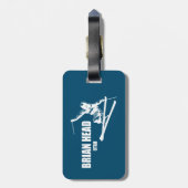 Brian Head Resort Utah Skier Bagagelabel (Achterkant verticaal)