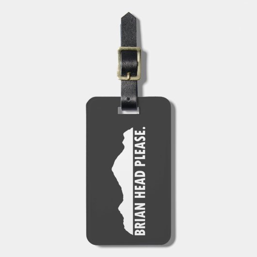 Brian Head Utah alsjeblieft Bagagelabel (Voorkant verticaal)