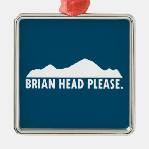 Brian Head Utah alsjeblieft Metalen Ornament