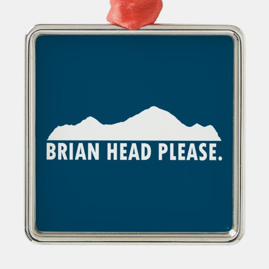 Brian Head Utah alsjeblieft Metalen Ornament (Voorkant)