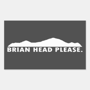 Brian Head Utah alsjeblieft Rechthoekige Sticker
