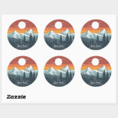 Brian Head Utah Berg Zonsondergang Stickers – Set (Vel)