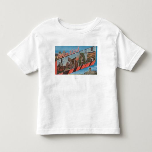Brian Head, Utah - Grote letterscènes Kinder Shirts (Voorkant)
