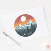 Brian Head Utah Mountain Sunset Stickers – Set of (Envelop)