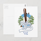 Brian Head Utah ski logo Briefkaart (Voorkant / Achterkant)