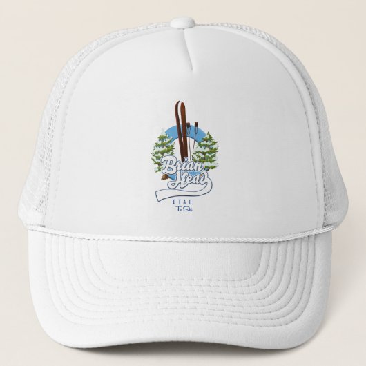 Brian Head Utah ski logo Trucker Pet (Voorkant)