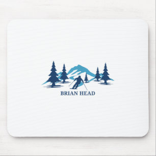 Brian Head Utah Ski Resort Skiën Skier _1 Muismat