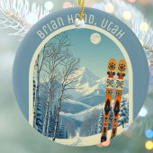 Brian Head Utah ski souvenir  Keramisch Ornament